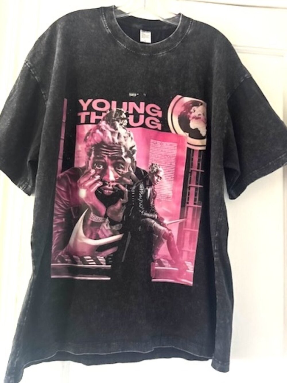 Young Thug Vintage Finished Tee Y2K Hip Hop Streetwear